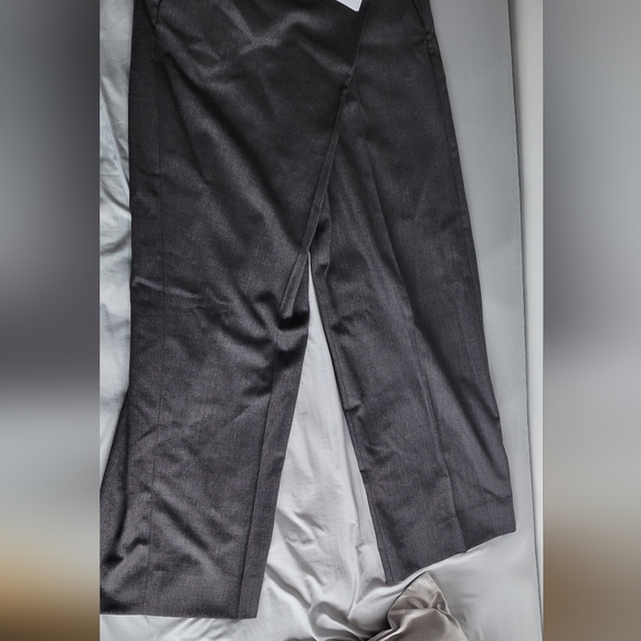 ACNE STUDIOS-Gray Tailored Wrap Trousers - Picture 5 of 12